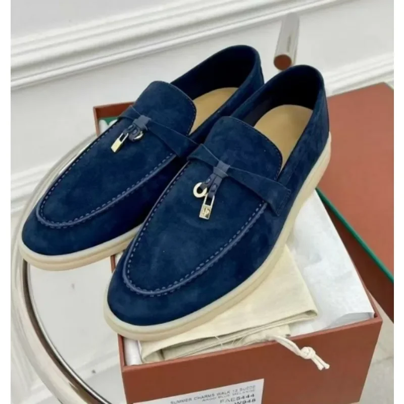 2024 Nieuwe mode-casual damesschoenen met platte zolen, luie loafers met één pedaal en franjes Zapatillas Mujer