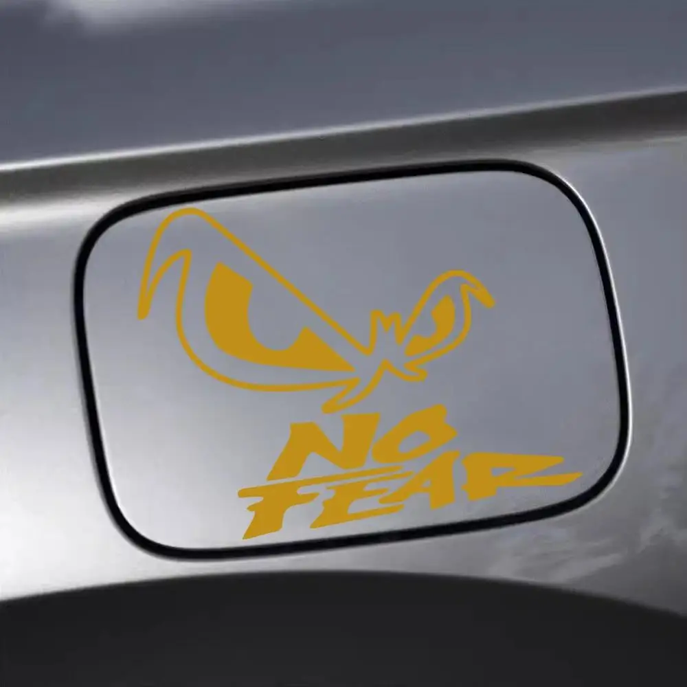 1Pc No Fear Eye Waterproof Die-Cut Vinyl Sticker, Decal for Car Body Bumper Rear Window Decor