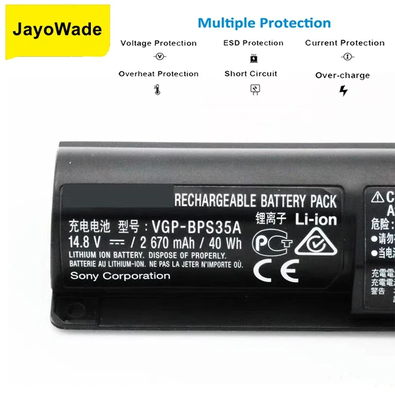 Imagem -03 - Bateria de Celular Japonesa Inteligente para Sony Vaio Vgp-bps35a 14e Fit 15e Svf1521a2e Svf15217sc Svf14215sc Svf15218sc Bps35 Bps35a Bateria do Portátil