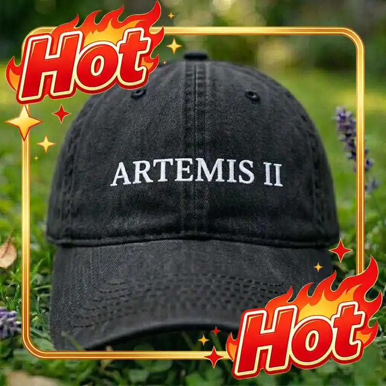 Custom Hat Embroidered Artemis II Dad Hat,Moon Mission 2026 Cap, Vintage Space Exploration Baseball Hat