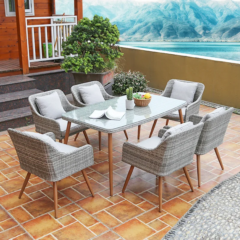 

Уличное кресло для отдыха на открытом воздухе, современное простое кресло со спинкой, уличный стол и стулья для балкона