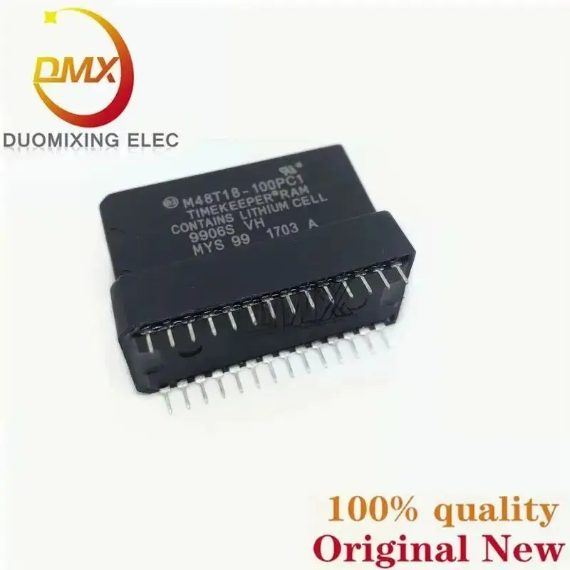 

10Pieces/LOT 100%New M48T18-100PC1 100PCI 150PC1 DIP28 Real time clock IC