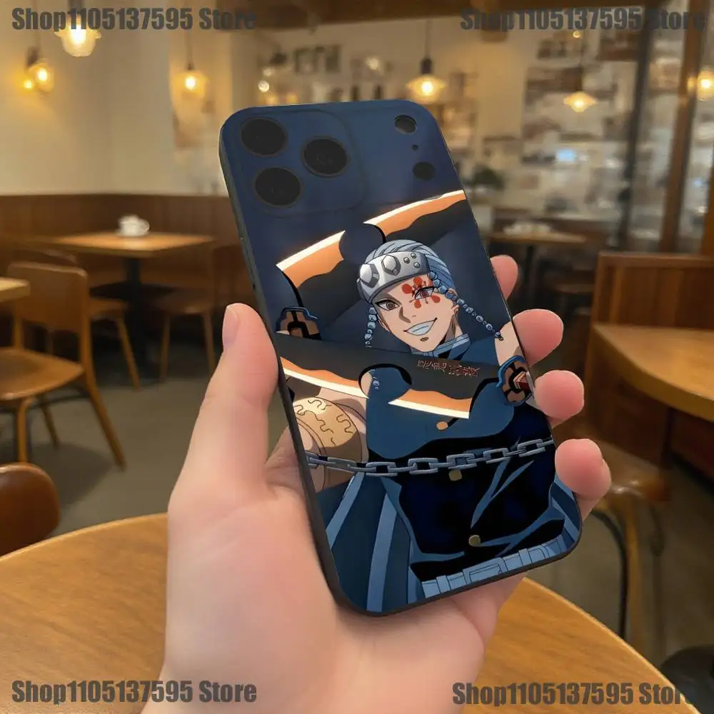 アニメ天元斬鬼 雲鬼院政世 iPhoneケース iPhone 17,16,15,14,13,12,11,Pro,XS,Max,XR,Plus,E,SE4,Mini対応 ブラック ソフトカバー