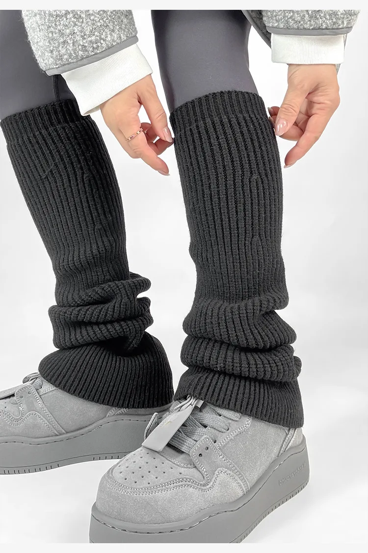 New Women's Leg Warmers Knitted Winter Thick Thermal Long Socks Slouchy Boot Cuffs Yoga Pilates Solid Color Cozy Casual Wear​