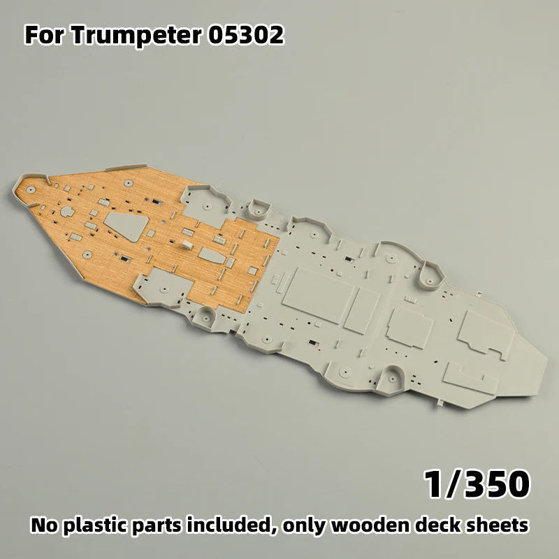 Modell-Upgrade-Teile: Lasergeschnittene Holzdeckplatte mit selbstklebender Ankerkette für TRUMPETER 03710 05302 HMS Hood 1/200 1/350 – Detail 5