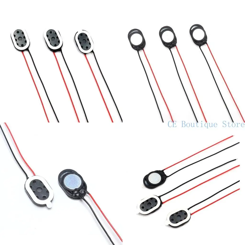 652F Пакет 2PCS Портативный динамик Mini 1015 8ohm 1w Doungepeaker с кабелем