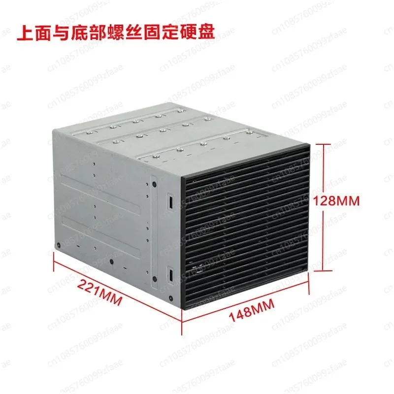 3 optical drive to 5 bay hard disk cage, support 3.5-inch mechanical disk, built-in 12cm cooling fan