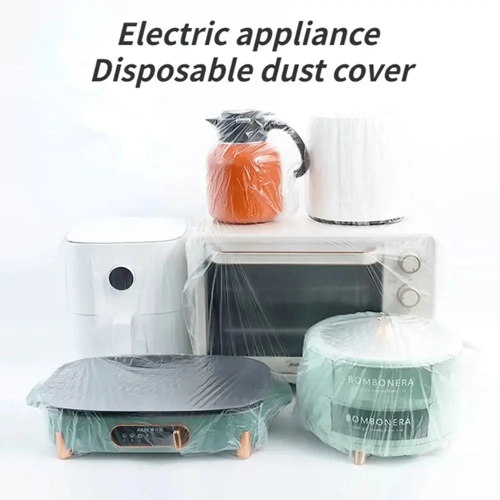 70-110CM Furniture Plastic Cover Dustproof Disposable Thicken Upgrade Drop Cloth For Electric Cooker Oven Electric Fan Cover