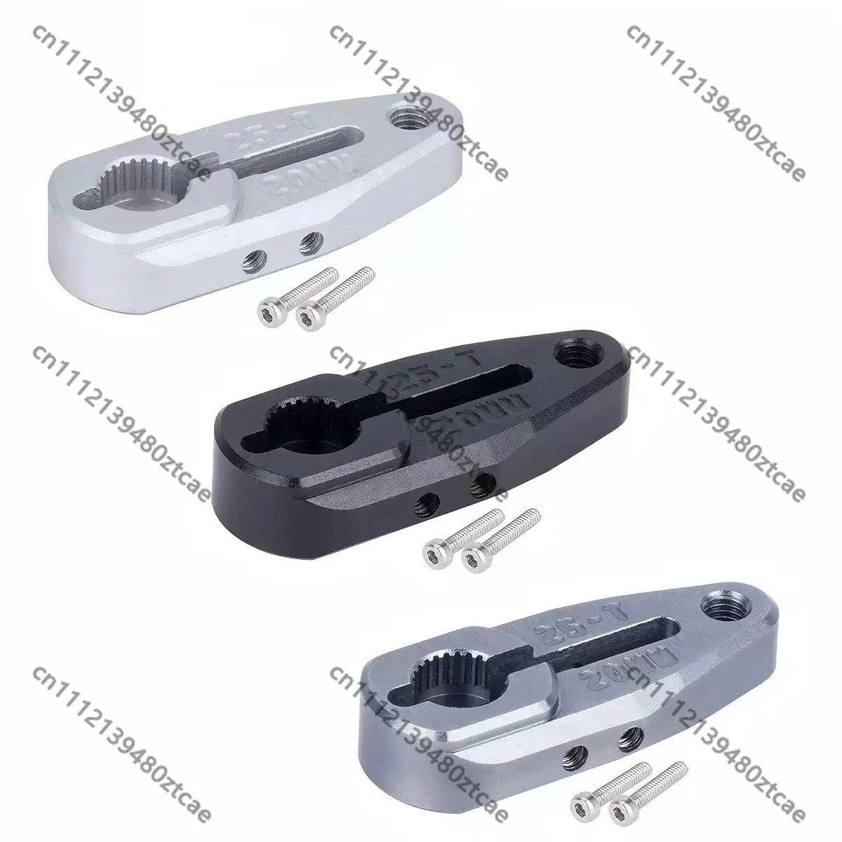 25T 20mm Aluminum Alloy Metal Steering Arm Servo Horn For RC Crawler Off-Road Vehicle Upgrade Replacement Parts
