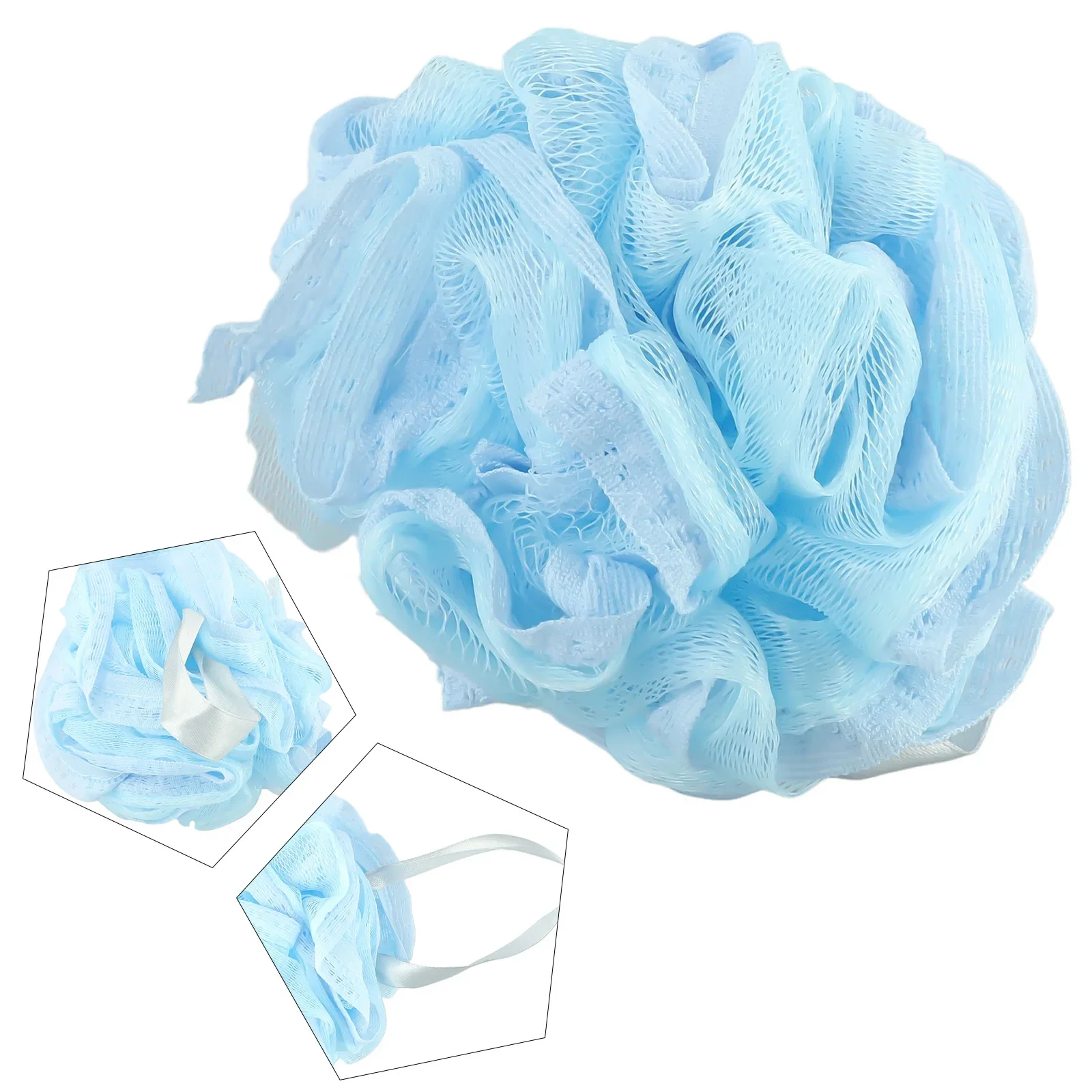 Bathroom Bath Ball Bathroom Soap Sponge Removes Dead Skin Soft White Body Puff For Cleaning Yourself Make Body Clean