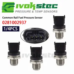 1/4PCS 1800Bar Fuel Rail Pressure Sensor 0281002706 0281002903 0281002937 For CUMMINS VOLVO IVECO MAN FIAT JACK RENAULT