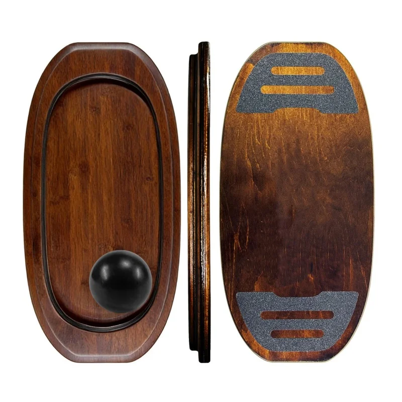 Professional Balance Board, Core Fitness Yoga Training Single Board for Skateboarding Land Surfing Balance Practice