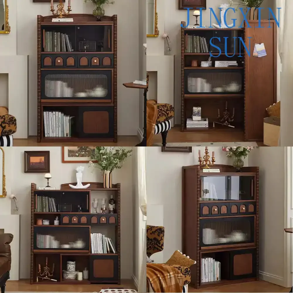 Retractable Space Magic for French Solid Wood Multi Function Cabinet Wall Mounted Storage Unit Living Room Bedroom Home