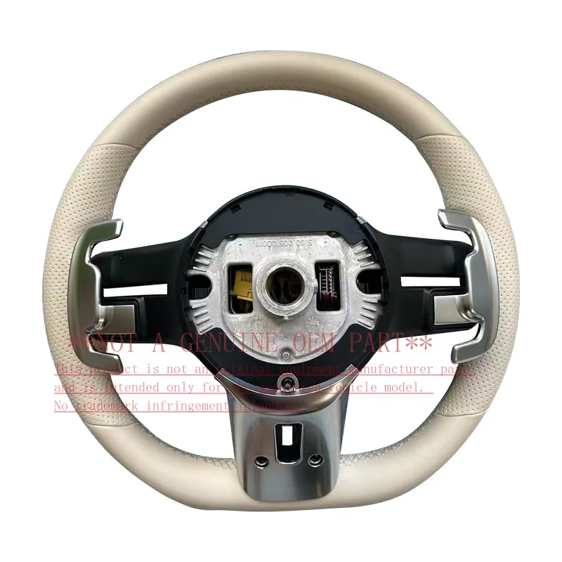 For Mercedes Benz 2012 2021 AMG Dragonfly Steering Wheel Assembly Carbon Fiber Beige Leather Racing Modification Horn Cover Horn