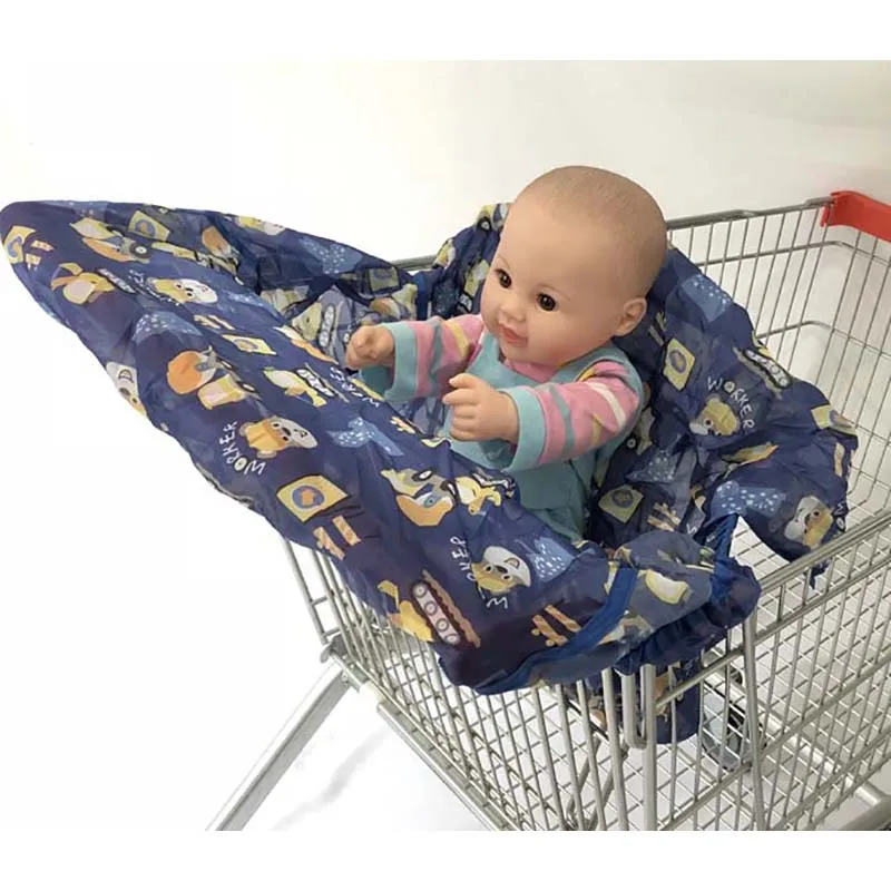 Funda portátil 2 en 1 para cochecito de bebé, cubierta antipolvo para silla alta de comedor para niños, carrito de compras de supermercado