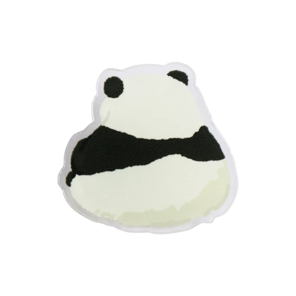 Fashion Panda Acrylic Panda Pin Cute Bear Flower Panda Brooch Cartoon Breastpin Animal Badge Unisex