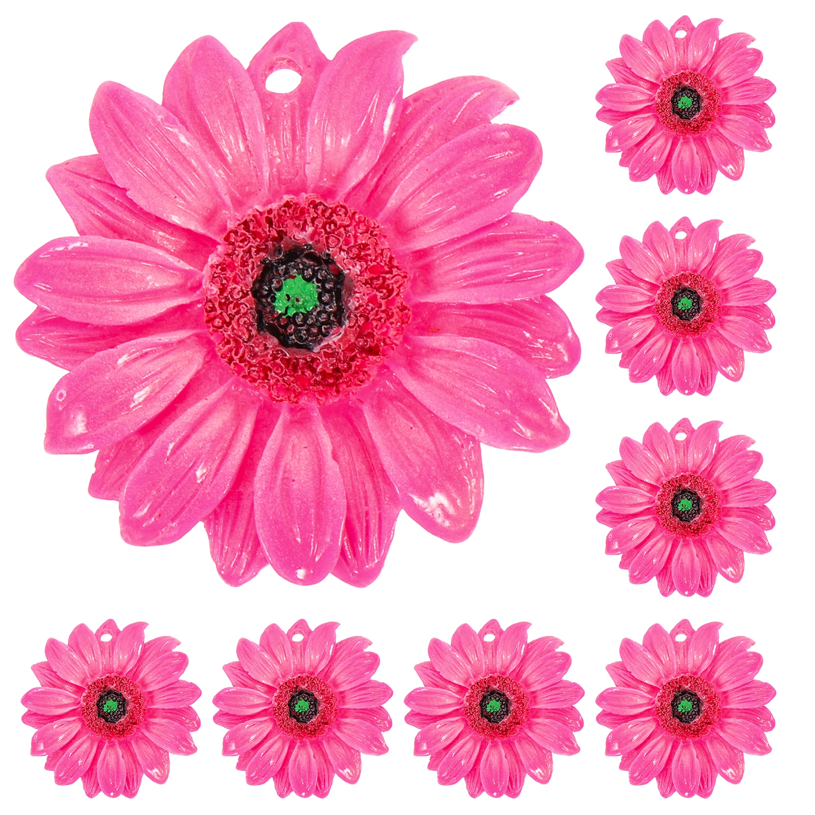

10pcs Sunflower Resin Charms for Bracelet Charms For Diy Craft Necklace Earring DIY Jewelry Making Crafts Gifts