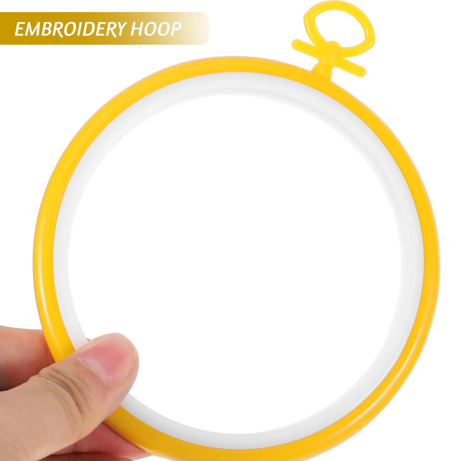 5 قطعة من أطواق التطريز القوية عبر الغرز ملحقات دائرة الخياطة البلاستيكية المتينة لتزيين اللحف #1