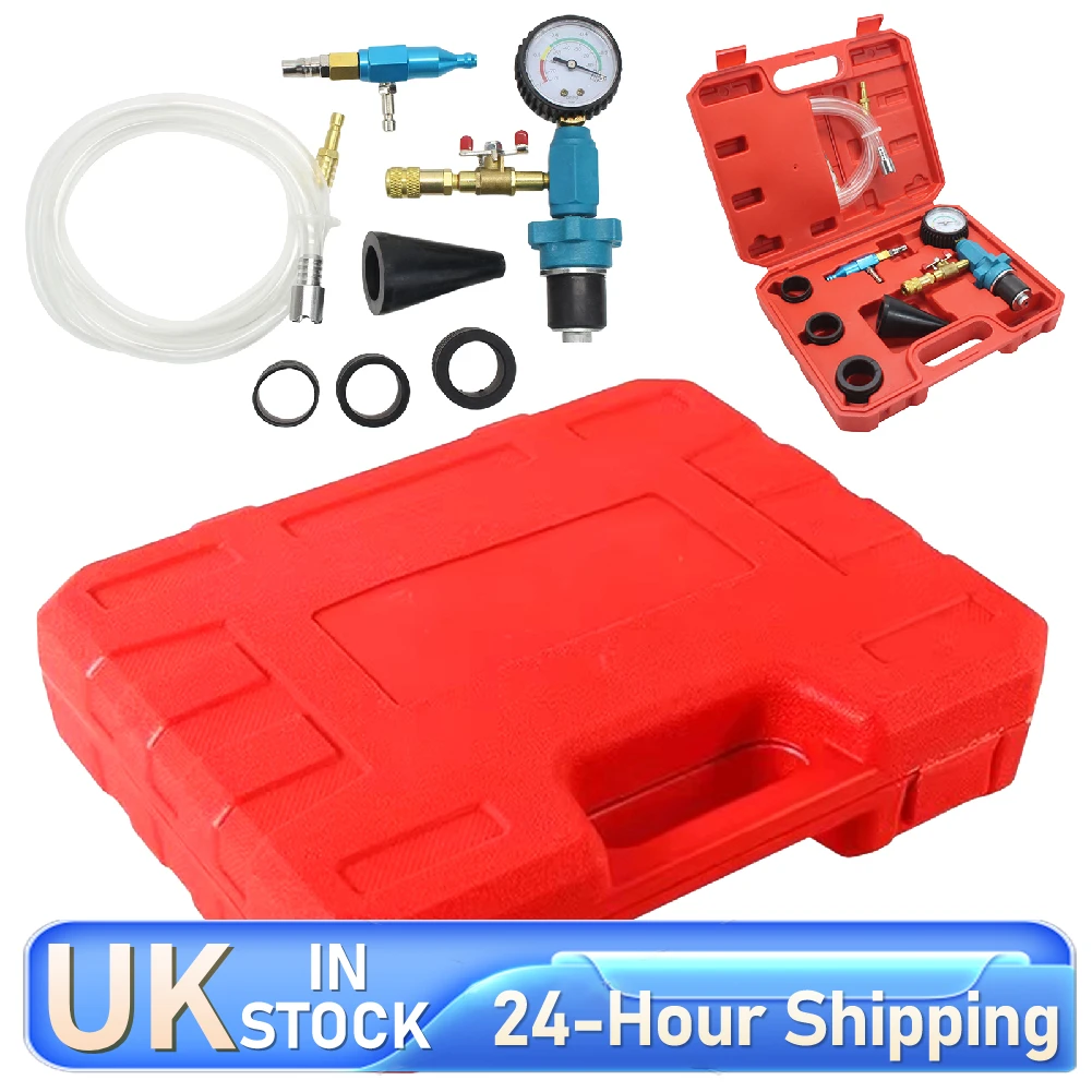 Radiator Cooling System Vacuum Purge Coolant Refill Kit Antifreeze Change Filler Set Auto Car Radiator Coolant Purging Tools Set