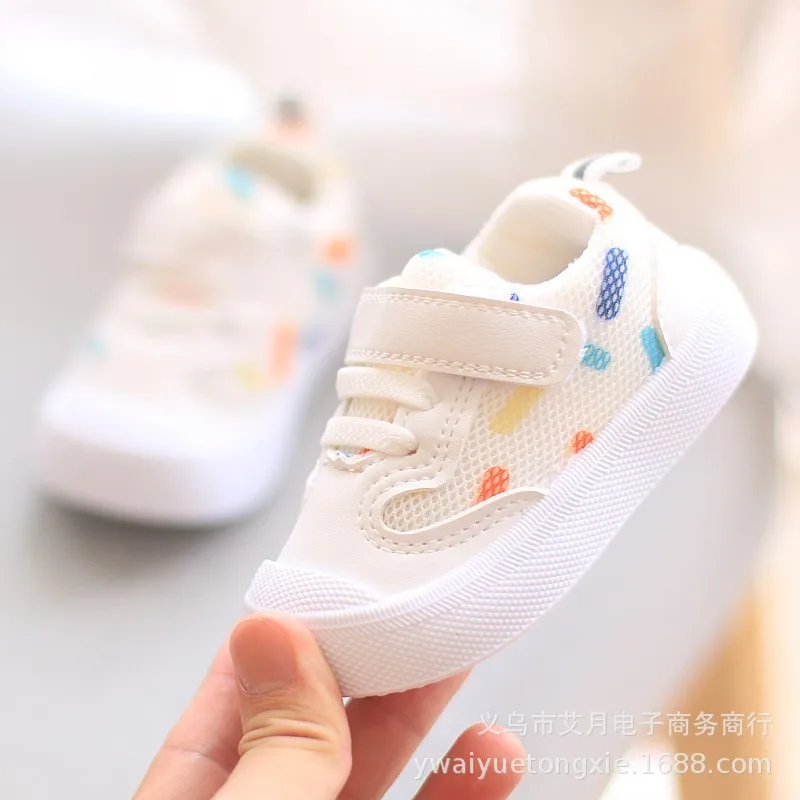 Children Baby Walking Shoes Soft-soled Shoes Kids Infant Sports Shoes Boys Girls Casual Sneakers Toddler Mesh Printing Sneakers