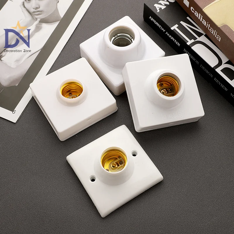 Innovative And Practical E27 Lamp Holder High-temperature Resistant Bulb Holder Ceramic Lamp Bulb Socket Lamp Base