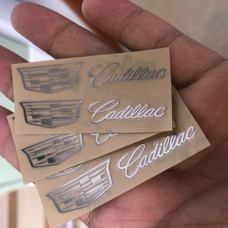 Pegatinas de Metal pequeñas, emblema de coche, limpiaparabrisas, calcomanías para Cadillac ATS BLS CT4 CT5 CT6 CTS ESCALADE EXT SLR SLS XLR XT4 XT6 XTS