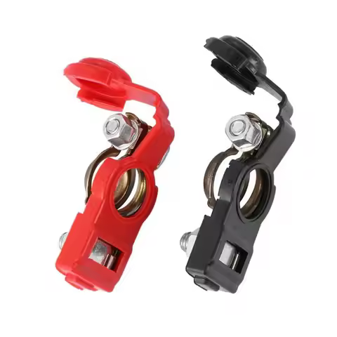 2PCS Car Auto Quick Release Battery Terminal Connector Clamps Iron Clamps Caravan Truck Clips For Car
