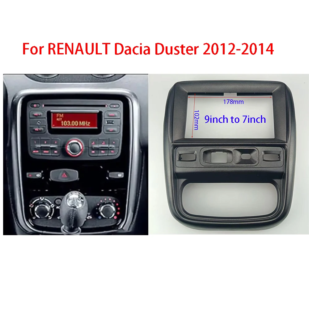 

7/9 Inch Car Radio Fascia For RENAULT Dacia Duster 2012-2014 MP5 Stereo Player 2 Din Head Unit Panel Dash Frame Installat
