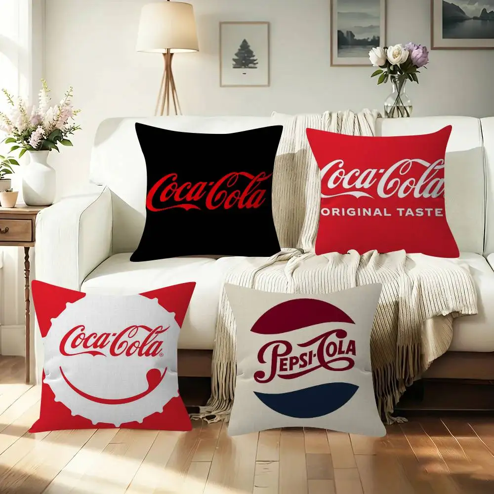 Pillowcases Home Bedding Decorative Pillow Cover Wedding Super Soft Pillow Case THINGS GO BETTER WITH C-COLA