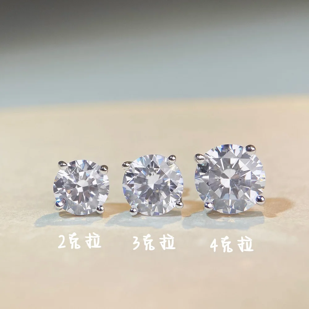 Classic Morganite Stud Earrings - PT950 Platinum and Gold Eight-Pointed Arrow Design - Available for Both Men and Women