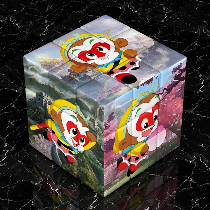 Third-Order Magic Cubes Toys Educational Cartoon Anime Children Gift Dinosaur Animal Monkey King Magic Cubes