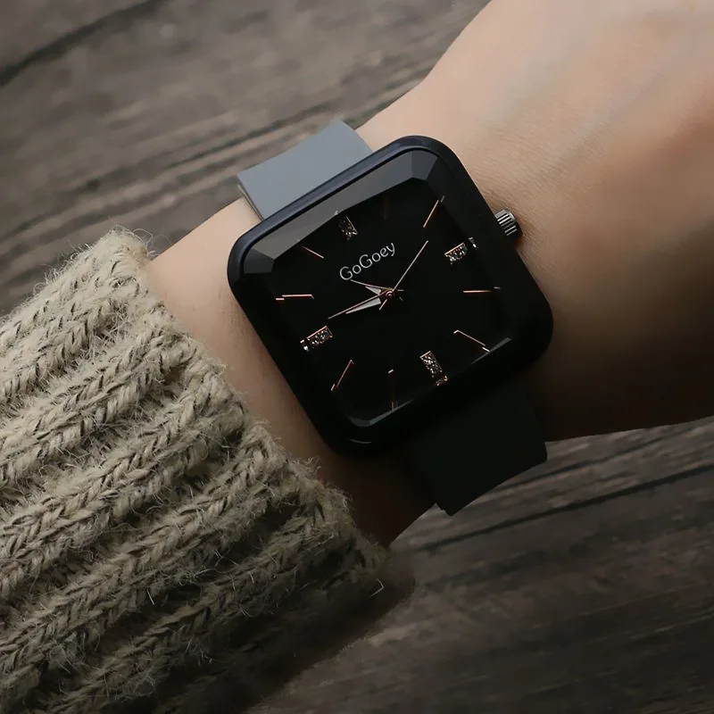 UTHAI CQ152 Fashionable women's watch square watch simple business waterproof quartz watch elegant clock gift