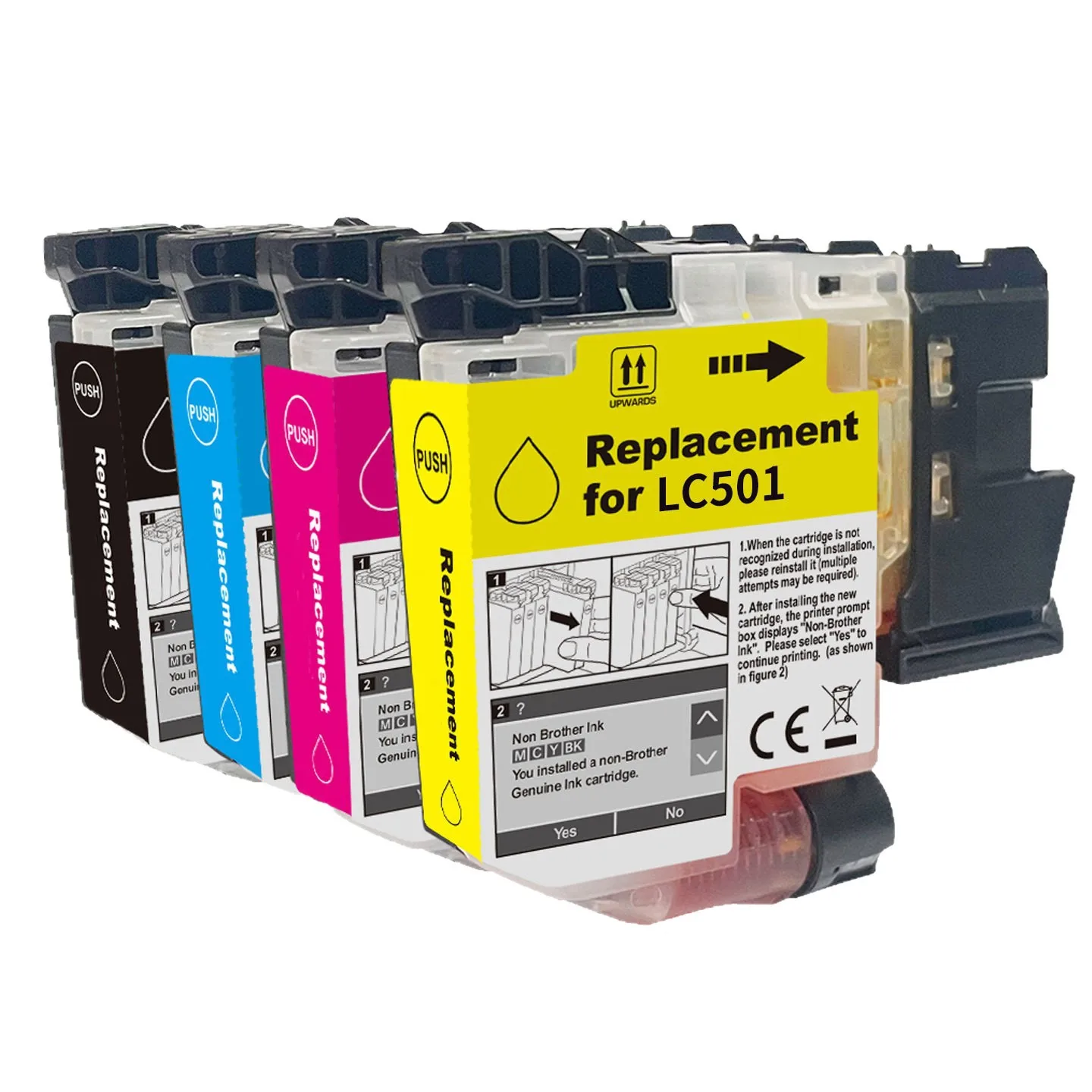 

NEW LC501 LC501XL Compatible Ink Cartridge For Brother LC501 LC501XL MFC-J1260W MFC-J1360DW MFC-J1410DW Printer