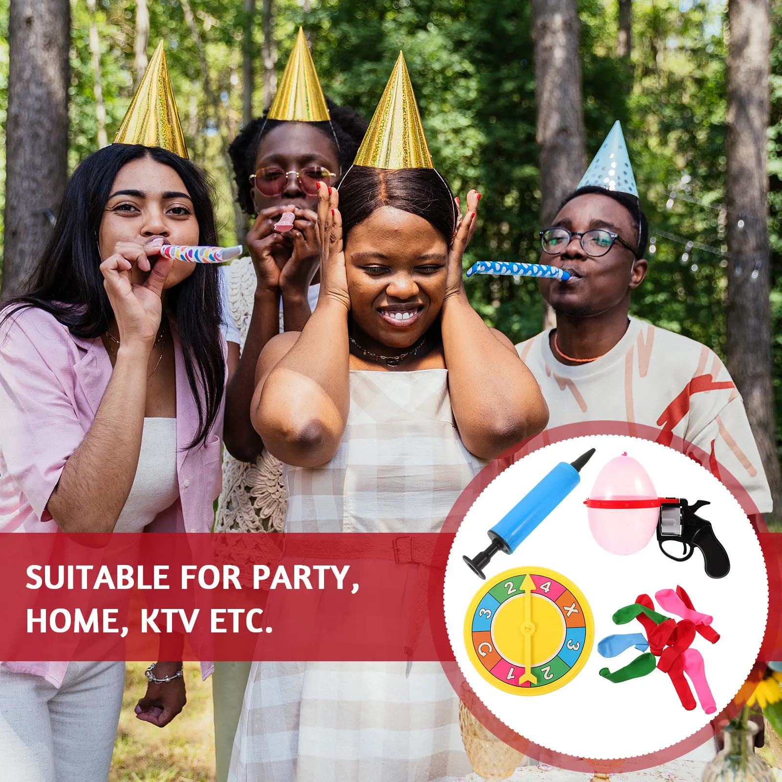 

Игровой набор «Пистолет для шариков»: красочный, легкий, прочный, для вечеринок, дома, караоке, детских игр, ротационный стол, прикольные игры, управление пультом ДУ