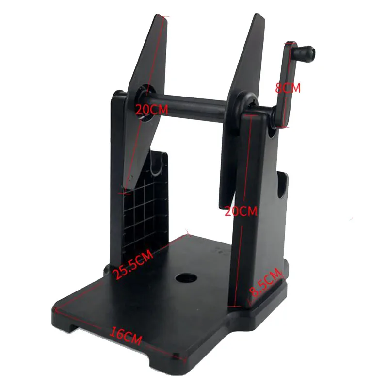 Large Roll Label Holder Manual Winding Bracket Universal Manual Crank Label Rewinder Printer External Barcode Paper Holder