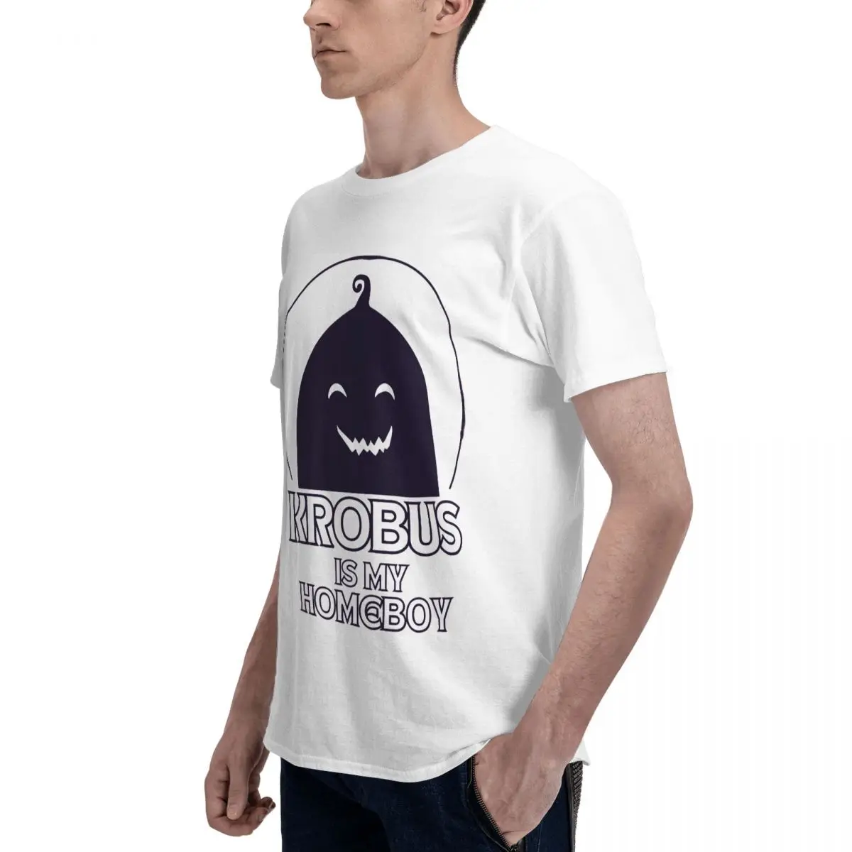 Krobus Is My Homeboy Stardew Valley T Shirt Crewneck Pops Tshirt For Men Women Graphic Y2K Tops