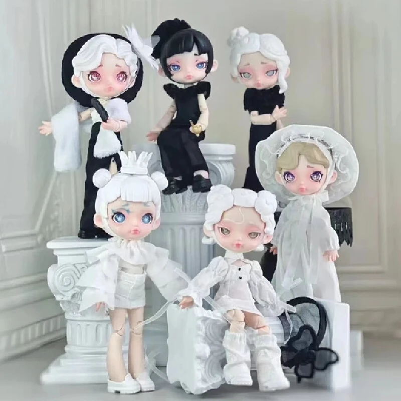 

100% натуральная серия Laura Black And White Spectrum Bjd, экшн-фигурки, игрушки, каваи, аниме-фигурки, куклы, игрушки, подарок на день рождения