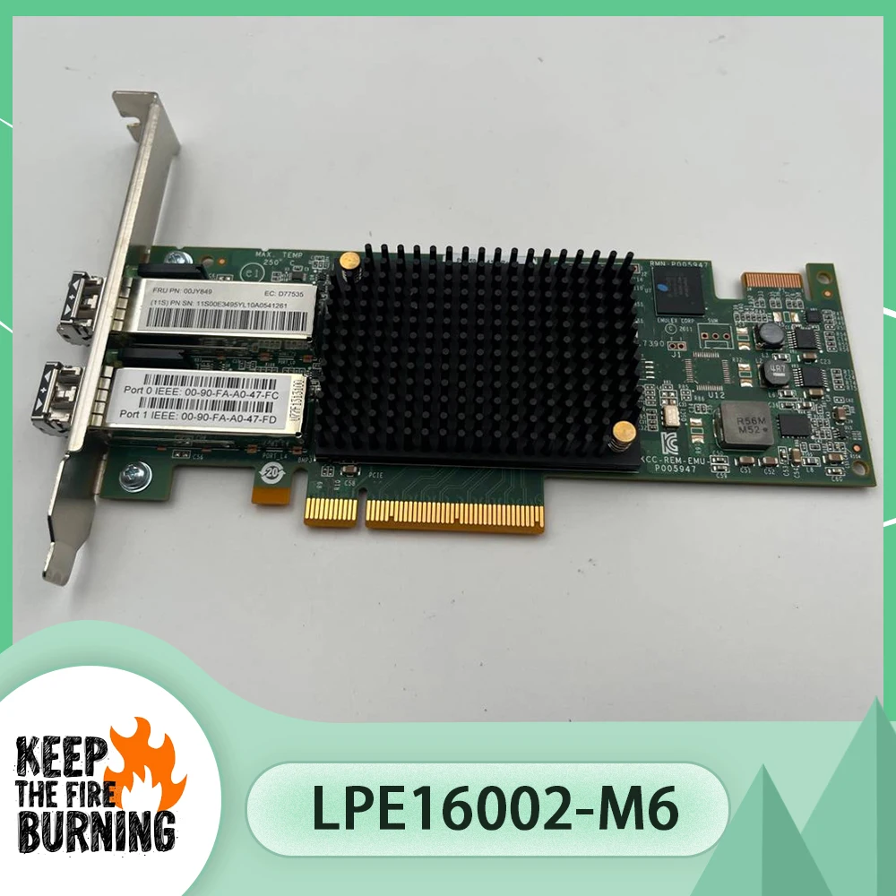 For Lenovo original LPE16002-M6 dual-port 16G HBA 00JY849 00JY809 81Y1662