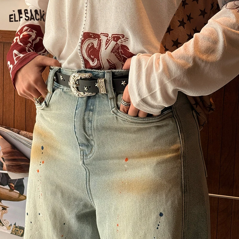 

ELFSACK Y2K Star Belt Personality Versatile Fashion Waistband for Women