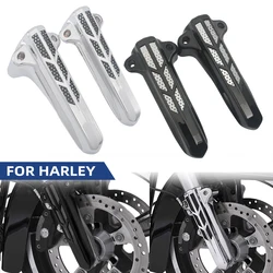 Mototcycle Front Lower Fork Leg Covers Slider For Harley Touring Road King Street Glide Ultra Limited FLHT FLHX FLHR 2014-2022