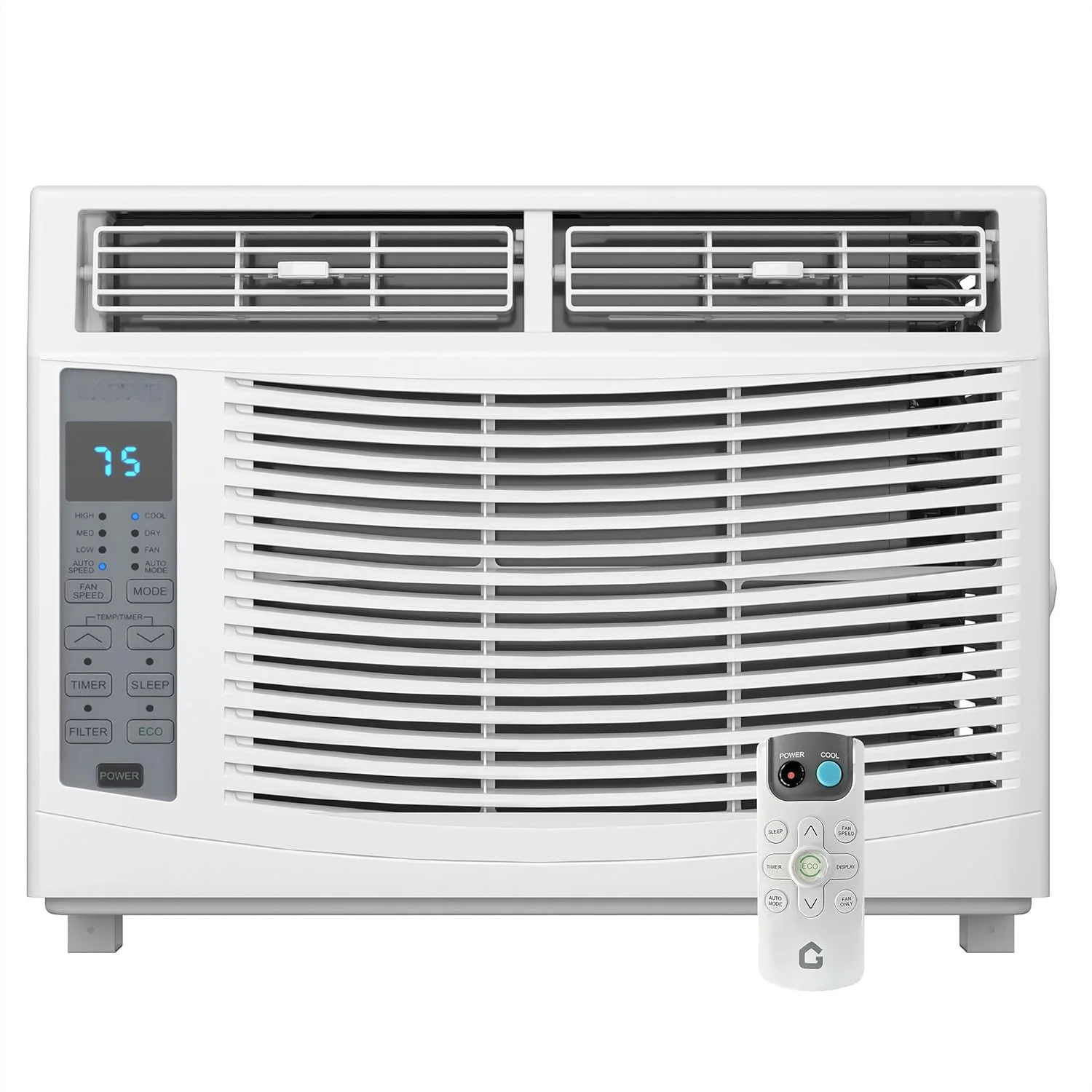 

Оконный кондиционер мощностью 6000 BTU с пультом дистанционного управления, охлаждает площадь до 250 кв. футов. 3 режима охлаждения и скорости вентилятора, тихая работа