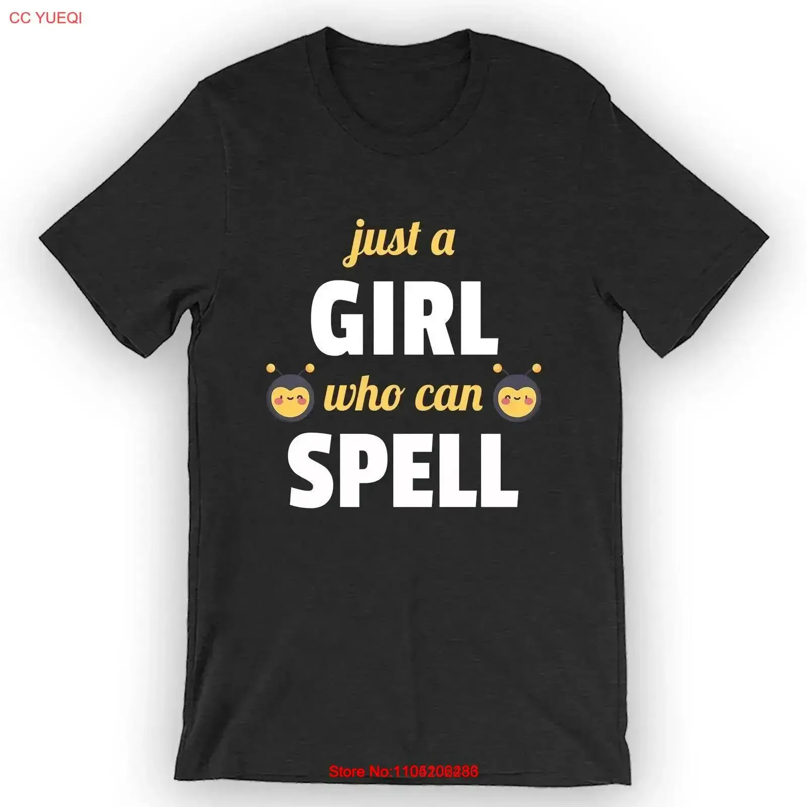 

Футболка «Просто девочка, которая может написать», винтажная стираная мягкая уличная одежда с милой пчелой, эластичная дышащая повседневная футболка с рисунком