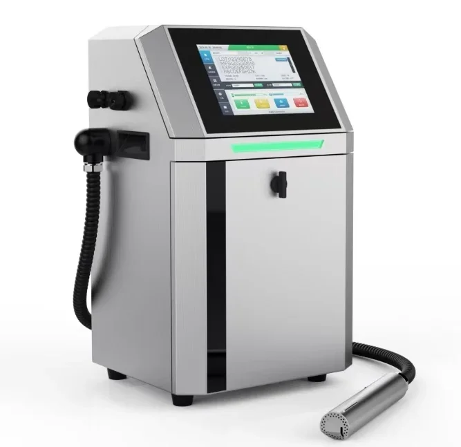 G 8500 24 / 34 Dots Automatic Cleaning Expire Date Batch Code Printing hine Industrial Continuous CIJ Inkjet Printer