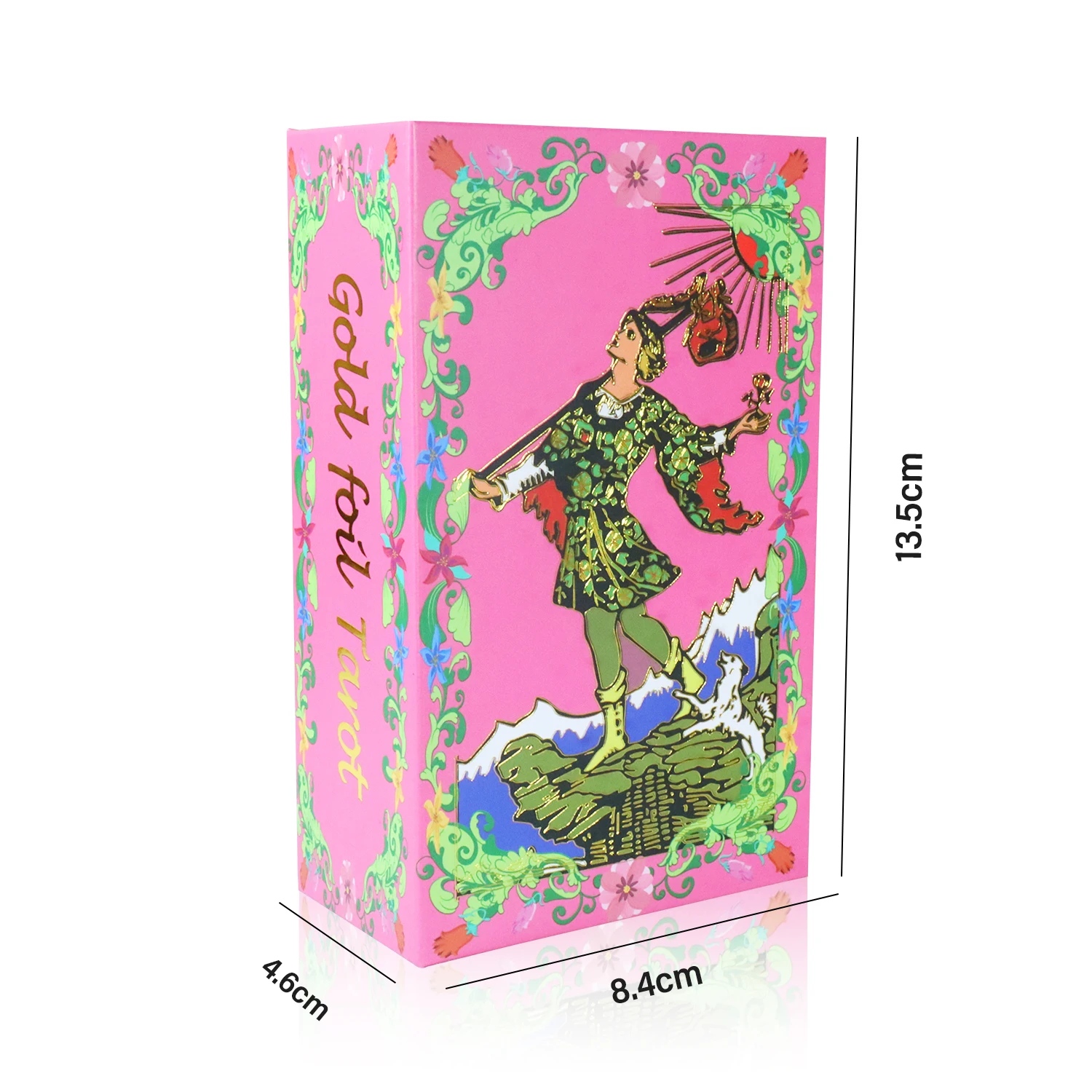 Cartas de tarô requintadas vintage, 78 peças, com guia colorido, plástico à prova d'água, jogo de mesa, lazer, jogo de adivinhação