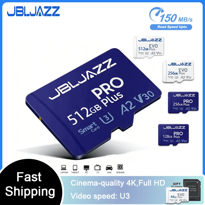 

Micro SD Card Mini Memory Class 10 High Speed 512GB Ultra-HD Video A2 TF Flash Card MicroSD for Xiaomi Camera Phone Drone