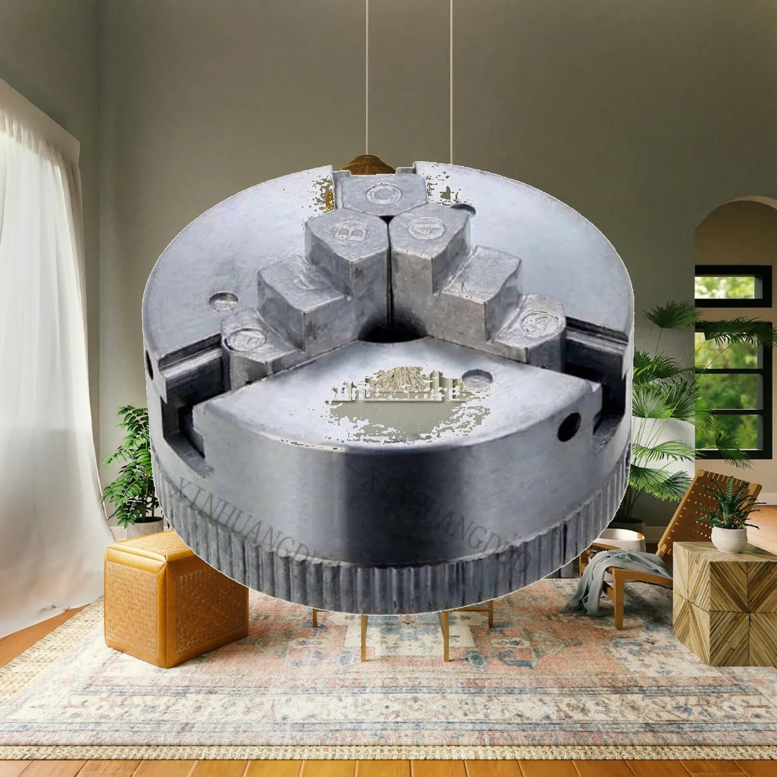 3-Jaw Self-Centering Lathe Chuck Robust Three-Jaw Self-Centering Chuck Lightweight Wear-Resistant for Hobbyists