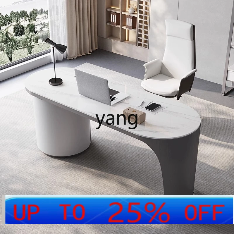 

LH легкий роскошный письменный стол из каменной плиты для дома, современный простой учебный письменный компьютерный стол