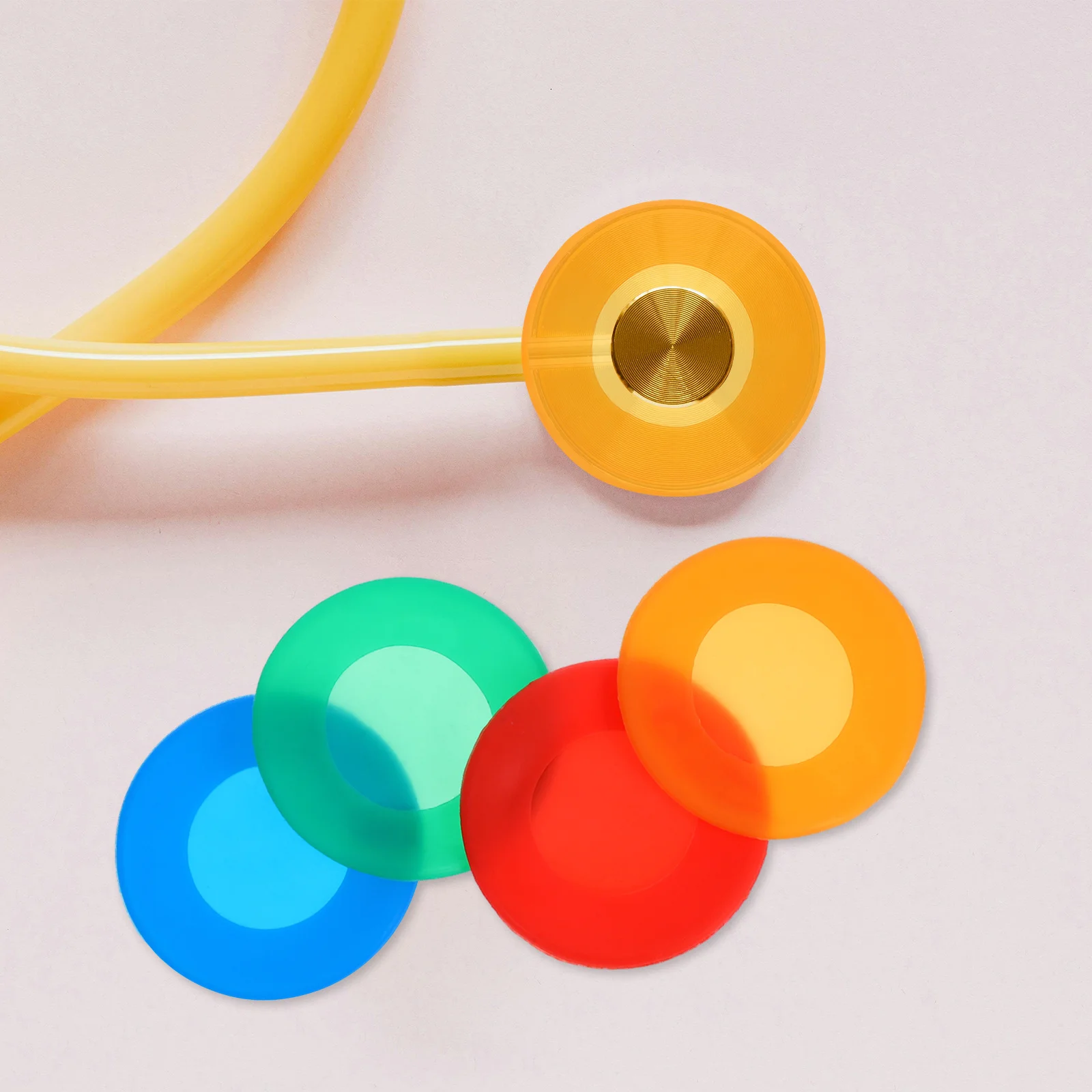 

32Pcs Silicone Stethoscope Cover Set - Comfortable Protective Sleeves with Bright Color Design for Long-Term Use, Fits Multiple