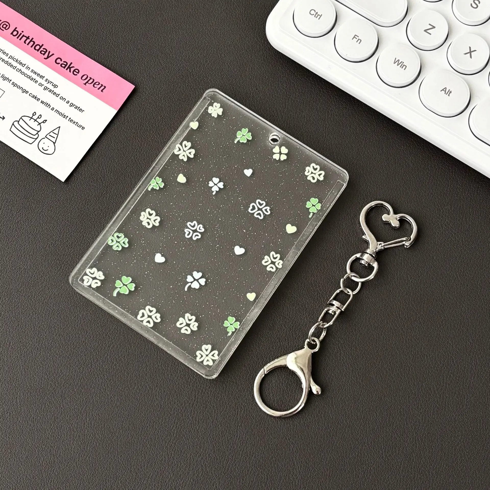 MINKYS Acrylic 3 inch Kpop Photocard Holder Photo Card Holder Bag Pendant School Stationery