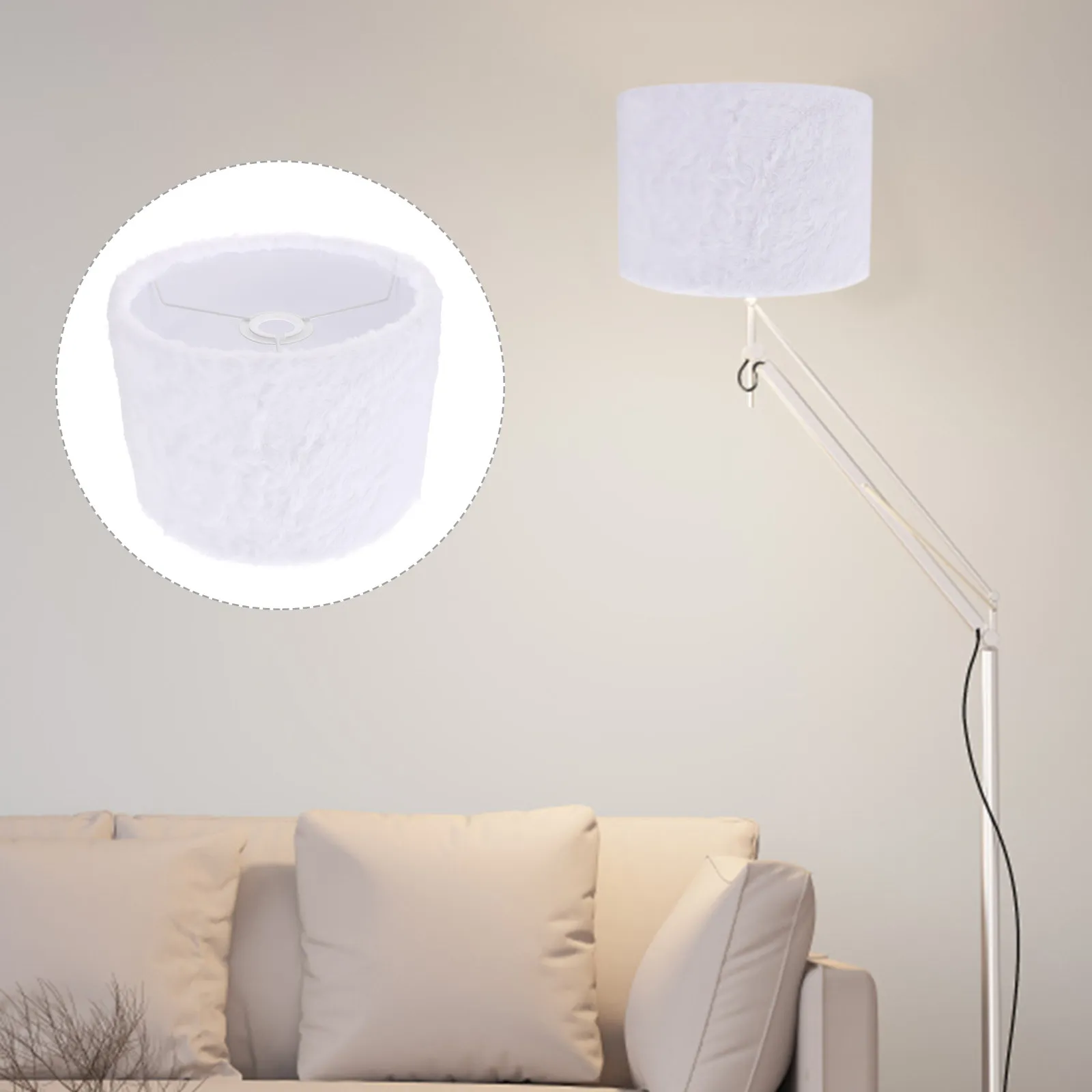 

High-Quality Textured Lamp Shade for Table Lamp E27 Fixture Warm Ambient Light Cover Decorative Replacement Shade for Home